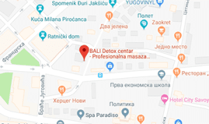 Bali detox centar lokacija na mapi