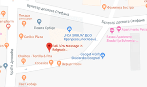 Bali spa massage lokacija na mapi